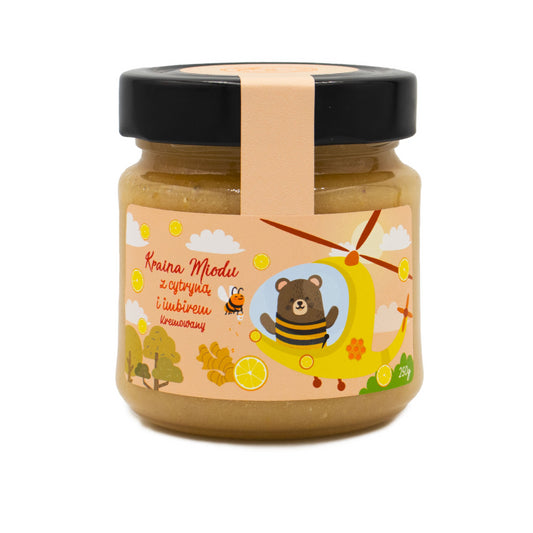 Kraina miodu - miód kremowany z cytryną i imbirem 250g