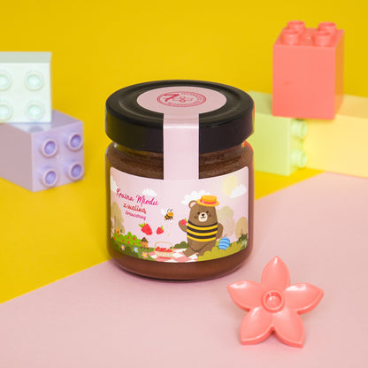 Kraina miodu - miód kremowany z maliną 250g