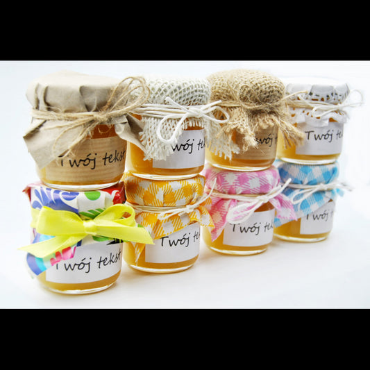 Mini miodek różowa kratka 50g