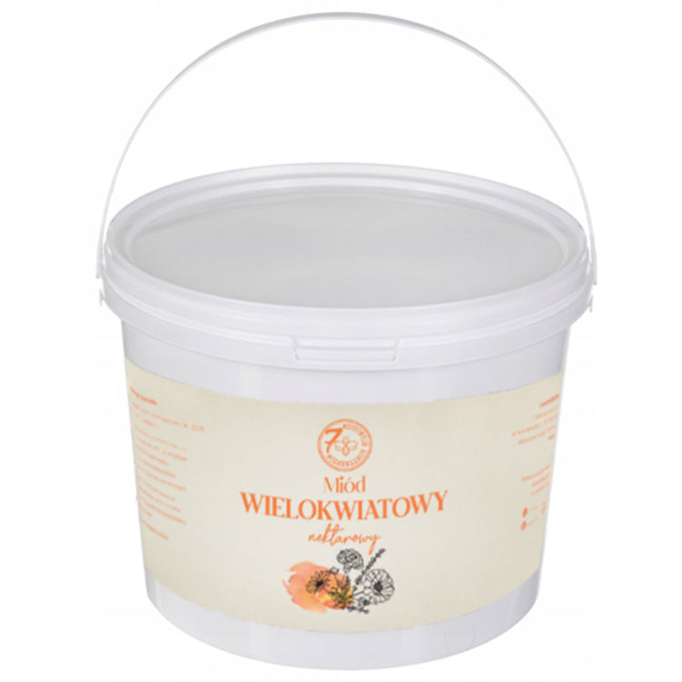 miód wielokwiatowy wiadro 25 kg