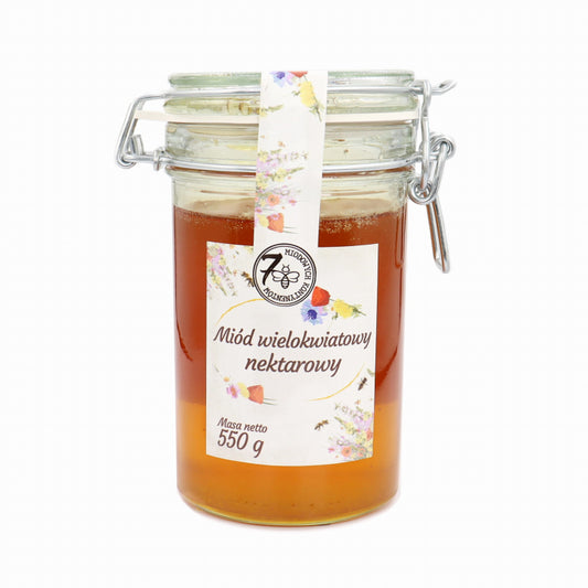 Miód wielokwiatowy z klamrą 550g